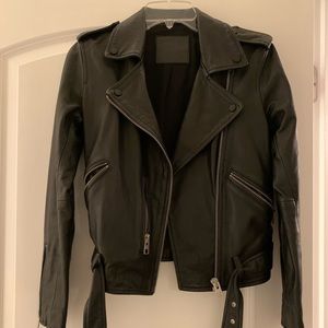ALLSAINTS Black Leather Jacket
